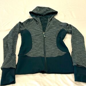 lululemon athletica green dance studio jacket.